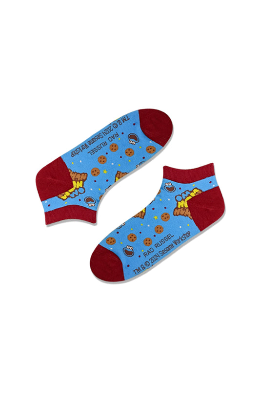 Rad Russel x Sesame Street Cookie Monster Cookies Ankle Socks