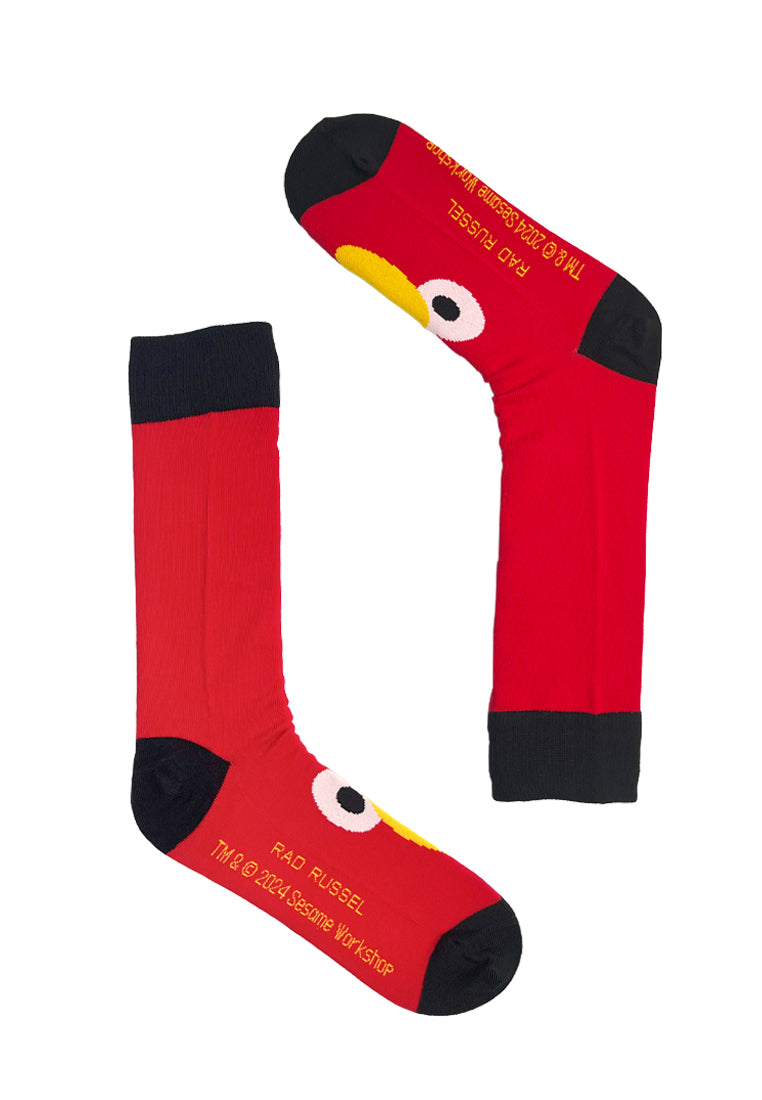 Rad Russel x Sesame Street Elmo Signature Red Socks
