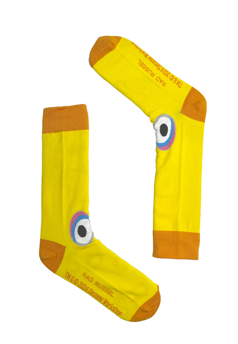 Rad Russel x Sesame Street Big Bird Signature Yellow Socks