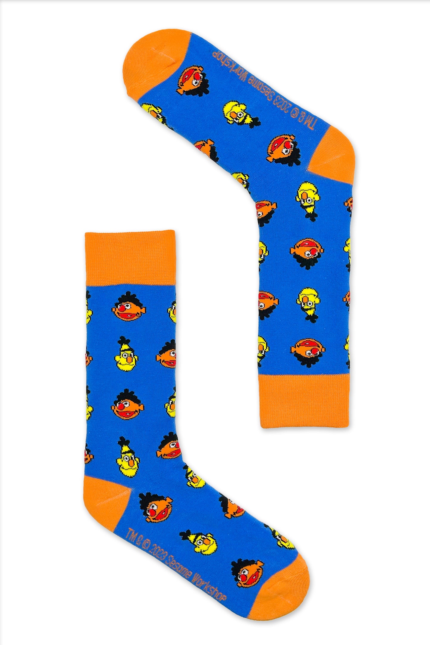 Bert & Ernie Pattern Crew Socks