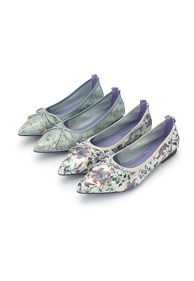 Floral Patterns Pointed Flats