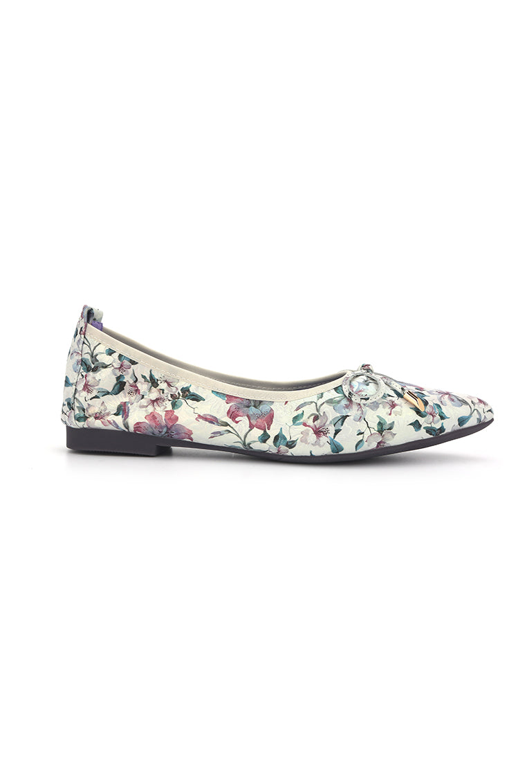 Floral Patterns Pointed Flats