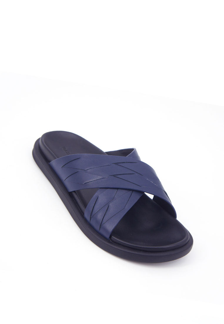 Rad Russel Cross Slider Sandals - Navy