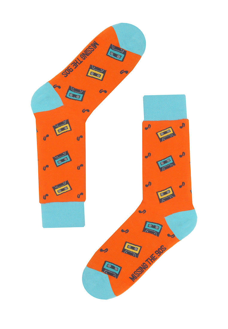 Cassette Tape Crew Sock