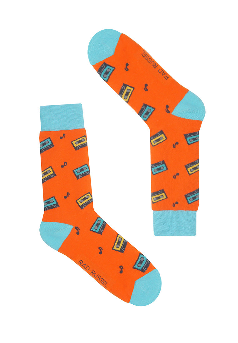 Cassette Tape Crew Sock