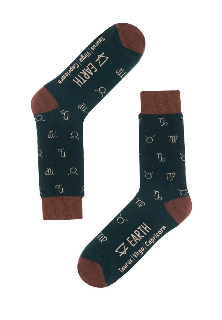 Earth sign Crew sock