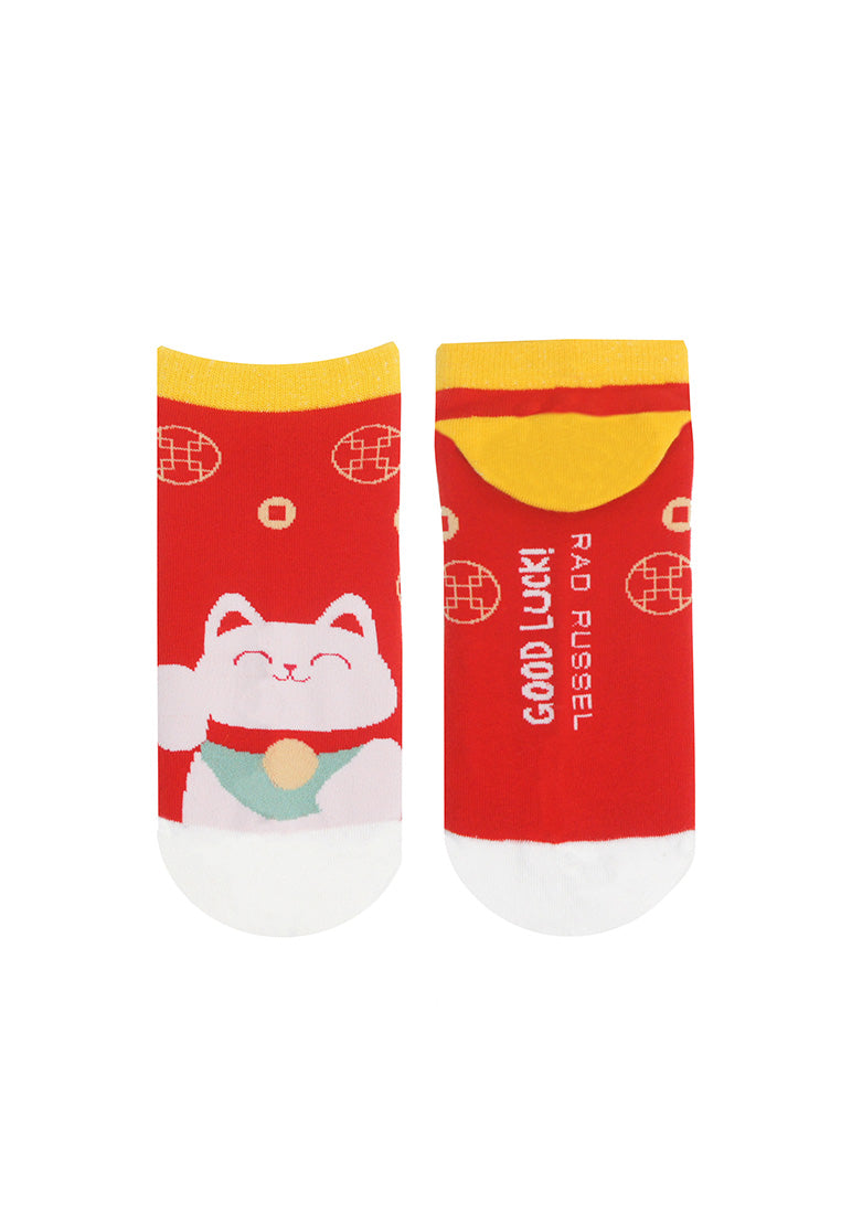 Lucky Cat Ankle Sock