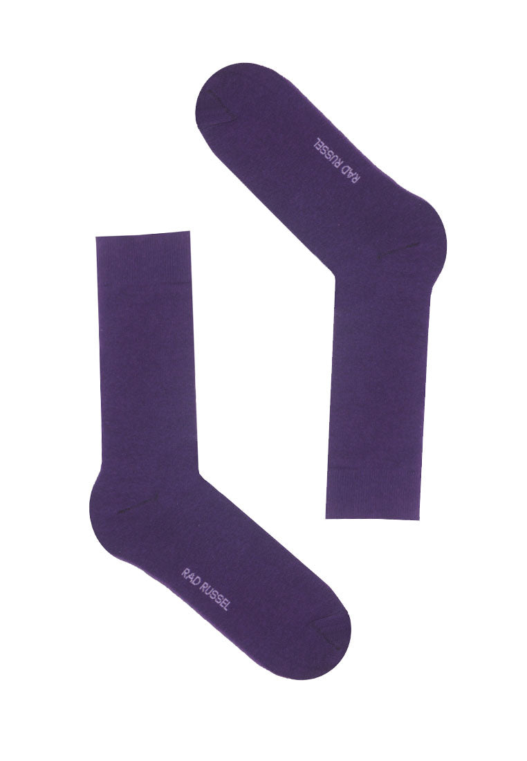 Classic Dark Purple Men Crew sock