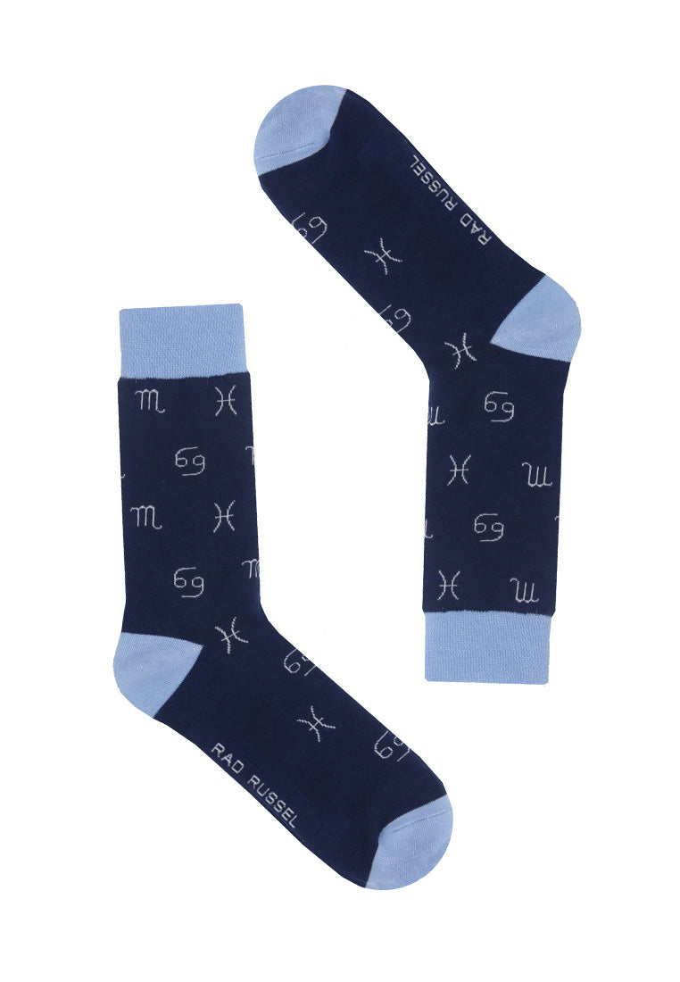 Water sign Crew sock