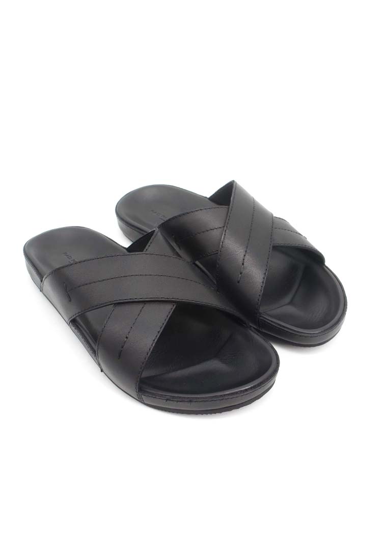 Rad Russel Cross Slider Sandal - Black