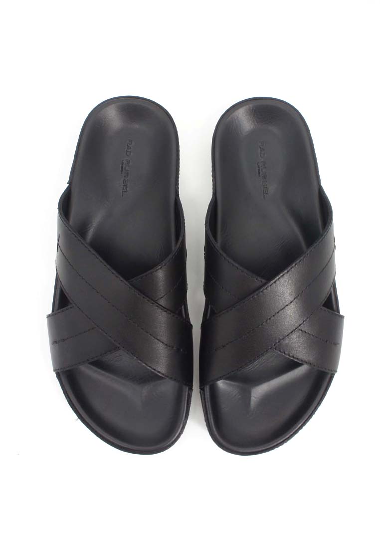 Rad Russel Cross Slider Sandal - Black