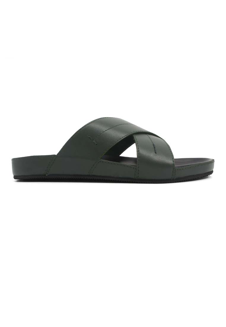 Rad Russel Cross Slider Sandal - Green