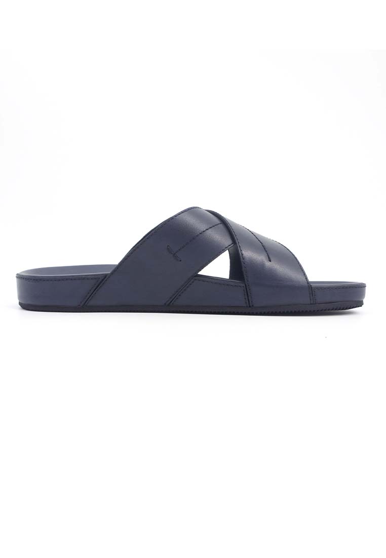 Rad Russel Cross Slider Sandal - Navy