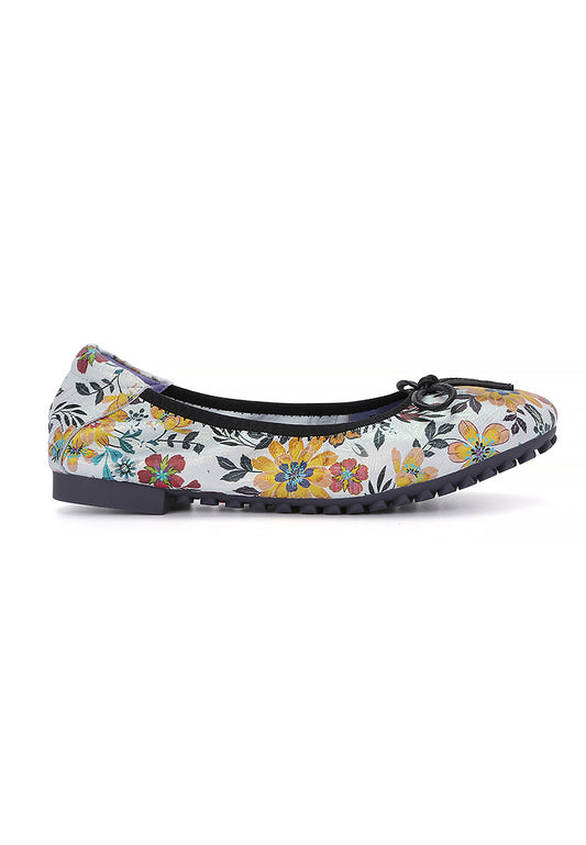 Floral Harmony Ballerina Flats