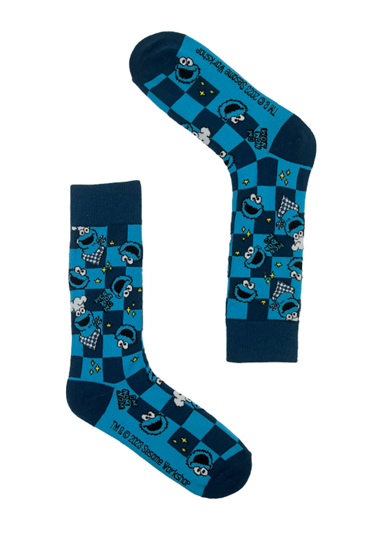 Cookie Monster Chef Pattern Socks