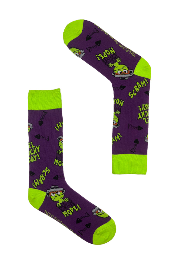 Rad Russel x Sesame Street -Grouch's Grouchy Pattern Socks