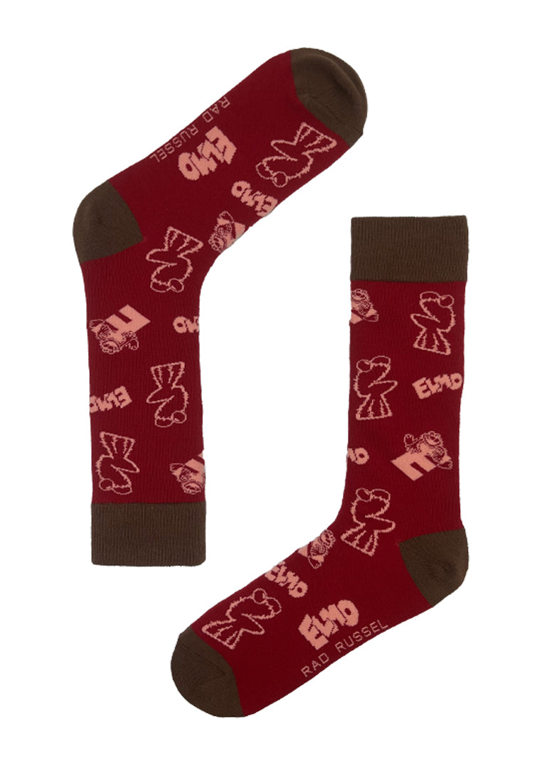Elmo's Side Pattern Socks