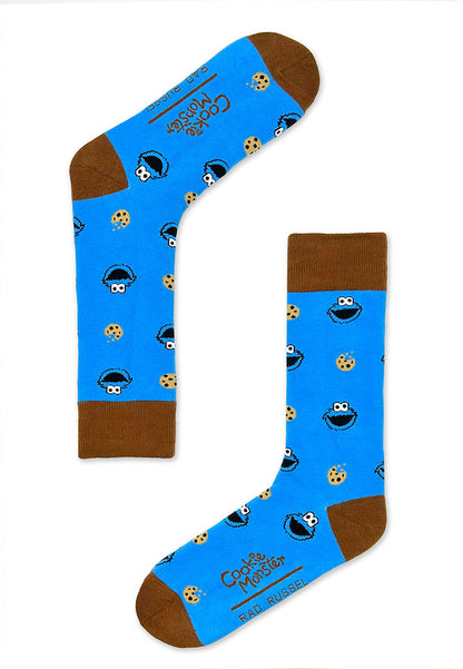 Cookie Monster Pattern Crew Socks
