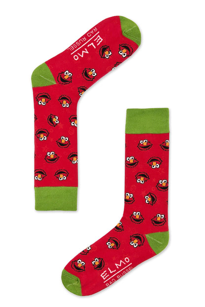 Elmo Pattern Crew Socks