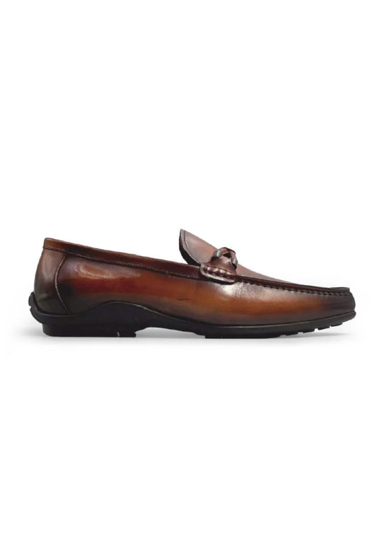 Rad Russel Leather Metal Bit Moccasin