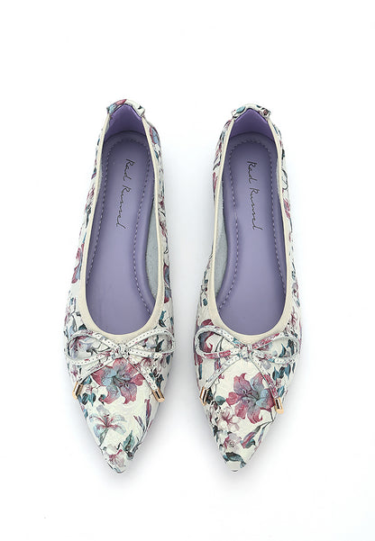 Floral Patterns Pointed Flats