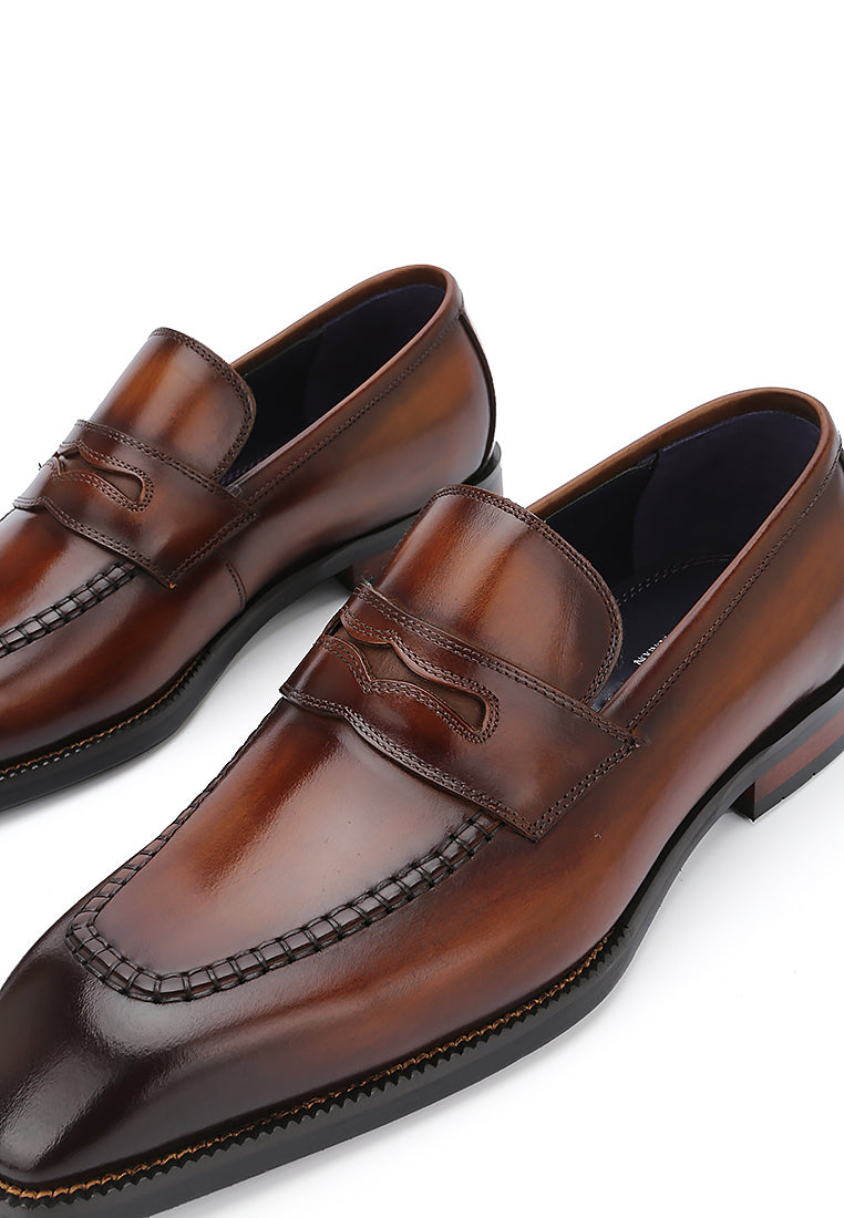 Rad Russel Uptown Ease Leather Penny Loafers