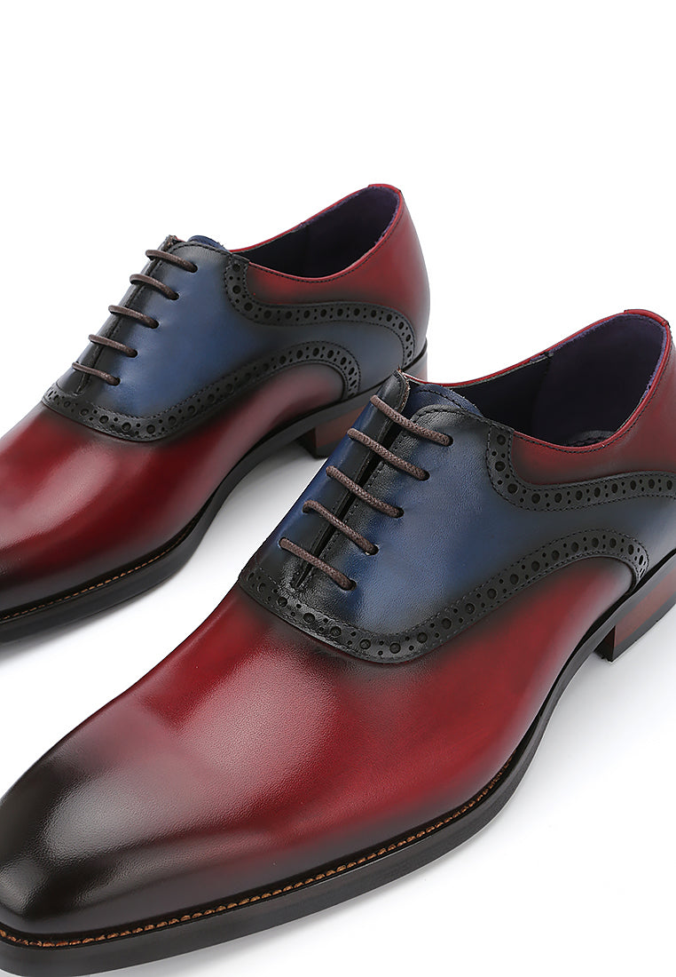 Rad Russel Luxe Dual-Tone Oxford in Midnight & Oxblood