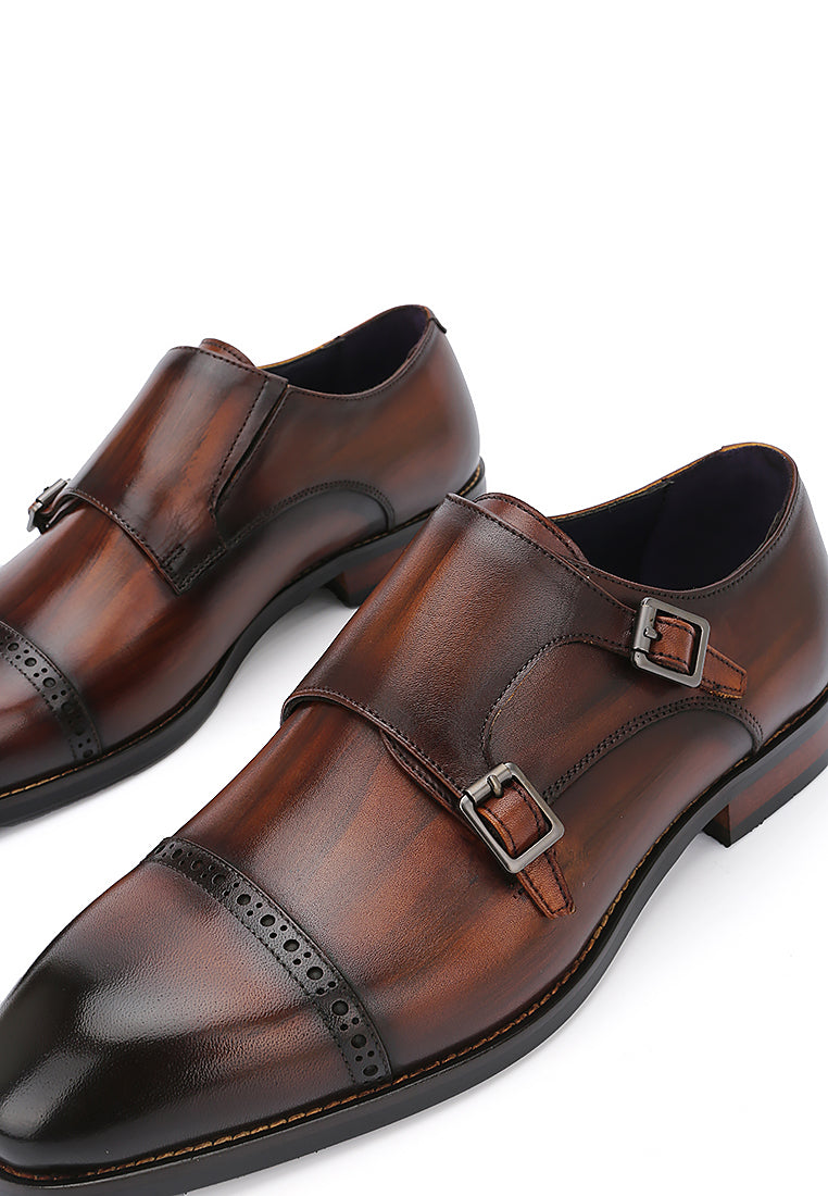 Rad Russel Prestige Leather Toe Cap Monkstrap