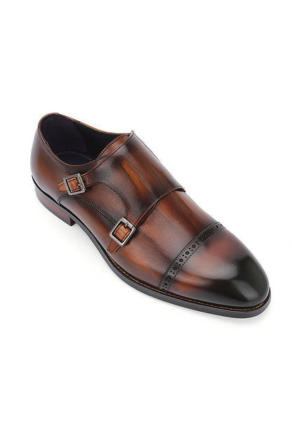 Rad Russel Prestige Leather Toe Cap Monkstrap