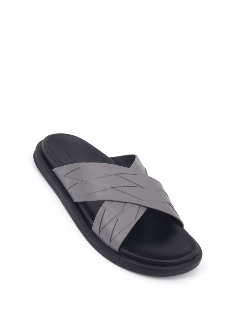Rad Russel Cross Slider Sandals - Grey